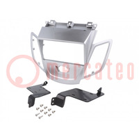 Radio frame; Ford; 2 DIN; silver