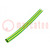 Krimpkous; zonder lijm,flexibel; 2: 1; 9,5mm; L: 10m; geel-groen