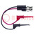 Test lead; 60VDC; BNC plug,clip-on hook probe x2; Len: 0.13m