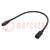 Cable; Nano-Fit; female; PIN: 10; Len: 0.5m; 8A; Insulation: PVC; 250V