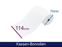 Kassenrolle - Normalpapier HF 114 70 12 (B/D/K), ca. 48m - inkl. 1st-Level-Support