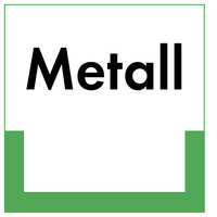 Metall Abfallkennzeichnung - Textschild, PE-od. PP-Folie, 10x10 cm