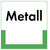 Metall Abfallkennzeichnung - Textschild, PE-od. PP-Folie, 20x20 cm