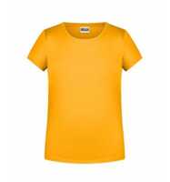 James & Nicholson T-Shirt für Mädchen in klassischer Form 8007G Gr. 122/128 gold-yellow