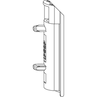 Produktbild zu MACO sarokpánt takaró PVC titán (209669)