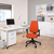 Bürostuhl / Drehstuhl PRO-TEC 500 Stoff dunkelgrau/rot hjh OFFICE