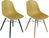 Sitzschale Emeo ohne Armlehne; 45x50x42 cm (BxTxH); senf; 2 Stk/Pck