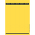 Rückenschild selbstklebend PC, Papier, lang, schmal, 125 Stück, gelb