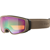 Alpina Sports DOUBLE JACK PLANET Q-LITE Wintersportbrille Braun Unisex Sphärisches Brillenglas