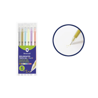 Bismark 329403 bolígrafo de gel Bolígrafo de gel de punta retráctil Fino Multicolor 12 pieza(s)