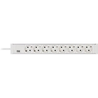 Deltaco GT-51 power extension 2 m 8 AC outlet(s) White
