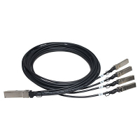 HPE X240 40G QSFP+ 4x10G SFP+ 5m DAC fibre optic cable SFP+ Black
