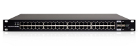 Ubiquiti ES-48-500W hálózati kapcsoló Vezérelt L2/L3 Gigabit Ethernet (10/100/1000) Ethernet-áramellátás (PoE) támogatása 1U Fekete