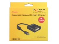 DeLOCK 62605 Videokabel-Adapter 0,2 m Mini DisplayPort DVI-I Schwarz