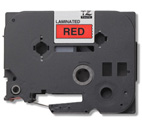 Brother Gloss Laminated Labelling Tape - 18mm, Black/Red nastro per etichettatrice TZ