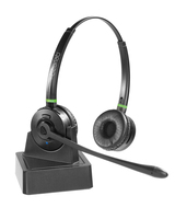 eSTUFF GLB245500 headphones/headset Wireless Head-band Office/Call center Bluetooth Black