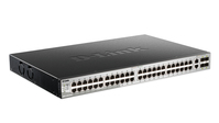 D-Link DGS-3130-54TS Vezérelt L3 Gigabit Ethernet (10/100/1000) Fekete, Szürke