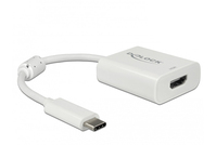 DeLOCK 63937 Videokabel-Adapter 0,1 m USB Typ-C HDMI Weiß