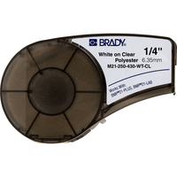 Brady M21-250-430-WT-CL cinta para impresora de etiquetas Transparente