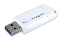 Integral 128GB USB3.0 DRIVE TURBO WHITE UP TO R-400 W-100 MBS USB flash drive USB Type-A 3.2 Gen 1 (3.1 Gen 1)