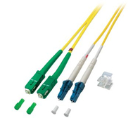 M-Cab 7003434 InfiniBand/fibre optic cable 10 m 2x SC 2x LC OS2 Geel