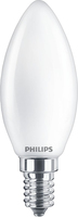Philips Filament-Kerzenlampe, Milchglas, 40W, B35, E14 x2