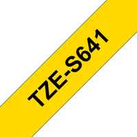 Brother TZE-S641 ruban d'étiquette Noir sur jaune TZ