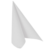 Papstar 11622 serviette et serviette de table en papier Mouchoir en papier Blanc 50 pièce(s)