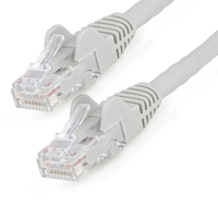 StarTech.com 7m CAT6 Ethernet Kabel, LSZH (Low Smoke Zero Halogen), 10 Gigabit 650MHz 100W PoE RJ45 10GbE UTP Snagless Netwerk Patch Kabel met trekontlasting, Grijs, CAT 6, ETL ...