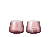 BITZ 25592 Kerzenständer Glas Pink