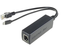 Microconnect MC-POESPLITTER network splitter Zwart Power over Ethernet (PoE)