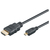 M-Cab HDMI Hi-Speed Kabel w/E - A/microD - 4K/60Hz - 1.5m - schwarz