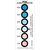 DESCO 6HIC200 étiquette non-adhésive 200 pièce(s) Multicolore Rectangle