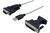 Dacomex 151037 câble vidéo et adaptateur USB Type-A D-Sub (DB-9) Noir