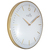 NeXtime Small Glamour RCC Wand Quartz clock Rund Gold, Weiß