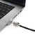 Compulocks Ledge Lock Adapter for MacBook Pro 16" M1, M2 & M3 with Keyed Cable Lock Silver