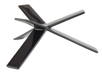 Buffetständer -STAR- H: 8 cm Metall, PVC, schwarz mit Antirutschbeschichtung
