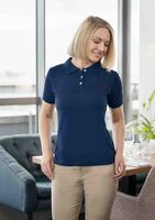 Damen Workwear Poloshirt Modern-Flair, aus nachhaltigem Material , GR. XL ,