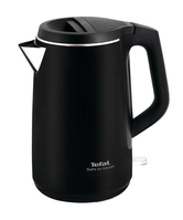 Tefal Safe To touch Wasserkocher, doppelwandig, 1.5 Liter, schwarz SAFE TO