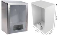 HYGOSTAR Distributeur acier inox, fenêtre plexi, argent (6495594)