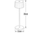 2er Set Wiederaufladbare LED Outdoor Tischleuchten dimmbar in Weiß, Höhe 35cm