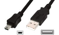 DIGITUS USB 2.0 Anschlusskabel, USB-A - Mini USB-B, 1,8 m (11006676)