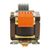 Block Transformator für Chassismontage 230/400V ac 2 x 12V ac / 100VA 2-Ausg. DIN-Hutschiene, Platte 84 x 96 x 85mm