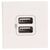 Legrand Arteor USB-Buchse Einbaumontage 1-fach Innenbereich Kunststoff Weiß / 2.4A