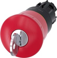 Not-Halt-Pilzdrucktaster 22mm, rund, rt 3SU1000-1HF20-0AA0