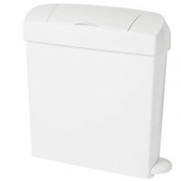 Pedal Operated Sanitary Bin - 23 Litres - White
