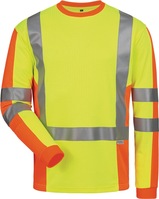 ELYSEE 23455-1 UV-/ Warnschutz-Langarmshirt Drachten Größe M gelb/orange