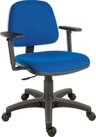 Ergo Blaster Medium Back Fabric Operator Office Chair with Height Adjustable Arms Blue - 1100BLU/0280 -