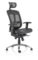 Mirage II Executive Chair Black Mesh With Headrest KC0148