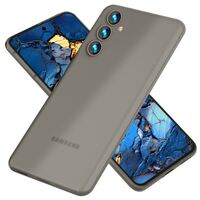 NALIA Extremely Thin Hard Cover compatible with Samsung Galaxy S24 Case, 0,12inch Ultra-Thin Protective Skin in Slim Design, Matt Anti-Fingerprint Non-Slip, Thin-Fit Bumper Taup...